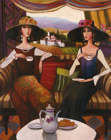 Tea Time, Center Panel, T. C. Chiu